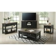 thumbnail image 3 of Bowery Hill Contemporary Wood 2 Drawer Sofa Console Table Black and Brown, 3 of 9