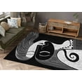 thumbnail image 2 of Modern Rug, Indoor Rugs, Modern Rug, Woman Drawing Rugs, Gift For Her Rug, Drawing Black and White Rug, Anti-Slip Carpet Rugs, Girl Room Rug, 1.7'x2.3' - 50x70 cm, 2 of 7