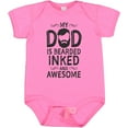 thumbnail image 3 of Inktastic My Dad is Bearded Inked and Awesome Boys or Girls Baby Bodysuit, 3 of 5