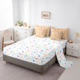 thumbnail image 5 of jejeloiu Kawaii Capybara 7pcs Bedding Comforter Set,Cute Cartoon Animal Queen Bedding Sets,Brown Kapibara Queen Sheet Sets For Kids,Ultra Soft Home Decor Reversible, 5 of 8