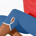 thumbnail image 5 of LEKODE Skirt Leggings for Women Curve Leggings High Waisted Leggings Knee Length Leggings Fitness Clothing Capri Leggings for Women with Pockets Workout Shorts for Women Twerk Shorts Blue Xl, 5 of 8