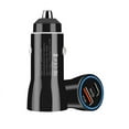 thumbnail image 2 of USB C Car Charger 30W Fast USB Car Charger PD&QC 3.0 Dual Port Car Adapter Compatible with iPhone 12/12 Pro/Max/12 Mini/iPhone 11/Pro/Max/XR/XS/Max/8, Galaxy S21/20/10/9, Black, 2 of 3