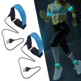 thumbnail image 4 of Brazaletes LED recargables por USB Cola Accesorios para Corredores de alta visibilidad Correas de regalo Azul, 4 of 8