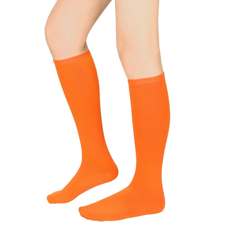 Orange knee high socks sale
