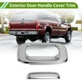 thumbnail image 2 of Cubierta de manija de puerta exterior para Chevy Silverado 1500 1999-2006, tono plateado electrochapado ABS, 1 juego, 2 of 7