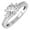 10K White Gold, variant on 10K White Gold Lab Grown Diamond Solitaire Engagement Ring (2 cttw, D-F Color, VS1 Clarity) Size 6.5