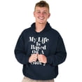 thumbnail image 5 of Life Based True Story Sarcastic Humor Hoodie Sweatshirt Women Men Brisco Brands L, 5 of 6