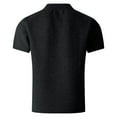thumbnail image 5 of Mens Shirts,Short Sleeve T Shirt Jacquard Solid Color Loose Fit Casual Sportswear,Long Sleeve Shirts for Men,Z03 Black,XL, 5 of 5