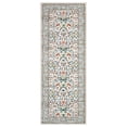 thumbnail image 4 of GlowSol 2'x6' Floral Washable Runner Rug Soft Bedside Runner Rugs for Bedroom Non-Slip Low Pile Rug for Kitchen Hallway, Beige, 4 of 7
