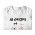 thumbnail image 4 of All You Need ls Love Math Equations Baby Infant Bodysuit Long Sleeve Footed Romper Unisex 0-24 Months, 4 of 4