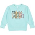 thumbnail image 2 of Inktastic He is Risen Easter Bunny Cross Toddler Sweatshirt, 2 of 4
