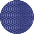 thumbnail image 1 of Ahgly Company Machine Washable Indoor Round Transitional Denim Dark Blue Area Rugs, 7' Round, 1 of 7