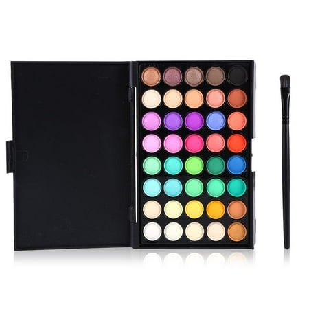 Ejoyous Cosmetic Matte Eyeshadow Cream Eye Shadow Makeup Palette Shimmer Set 40 Color With Brush,Cosmetic (Best Long Lasting Cream Eyeshadow)