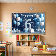 thumbnail image 6 of Yatrandify Blue Balloons Happy Birthday Number 6 Banner Decorative Design Birthday Party for Kids Celebration Indoor Decoration Photo Backdrop, 6 of 7