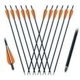 thumbnail image 5 of DODOING 20Inch Crossbow Bolts and Crossbow Broadheads Set Carbon Crossbow Arrows for Hunting and Outdoor Practice, 12pcs Arrows-2pcs Broadheads, 5 of 8