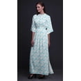 thumbnail image 3 of Bimba Robe Kimono Imprimée Teinture sur Nœuds Rayons de Rayonne Manches Longues Maxi Fendue Été-Moyenne, 3 of 6