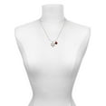 thumbnail image 3 of Delight Jewelry Silvertone Snowflake with Clear Crystal Red Lucky Ladybug Necklace and Dangle Earrings Set, 3 of 6