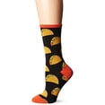 thumbnail image 2 of Socksmith Women's Crew Socks (Tacos - Black, 1-Pack), 2 of 2