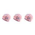 thumbnail image 2 of Transemion Bonnet Décontracté Hijab Musulman Imprimé Floral Turban Coloré Protection des Oreilles Ajustable Bonnet de Nuit pour Femmes Fleur Rose 3Set, 2 of 6