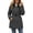 Dark Gray, variant on Womens Belted Puffer Coat Faux Fur Trim Hood Mid Length Full Zip Winter Warm Quilted Jacket with Zipper Pockets