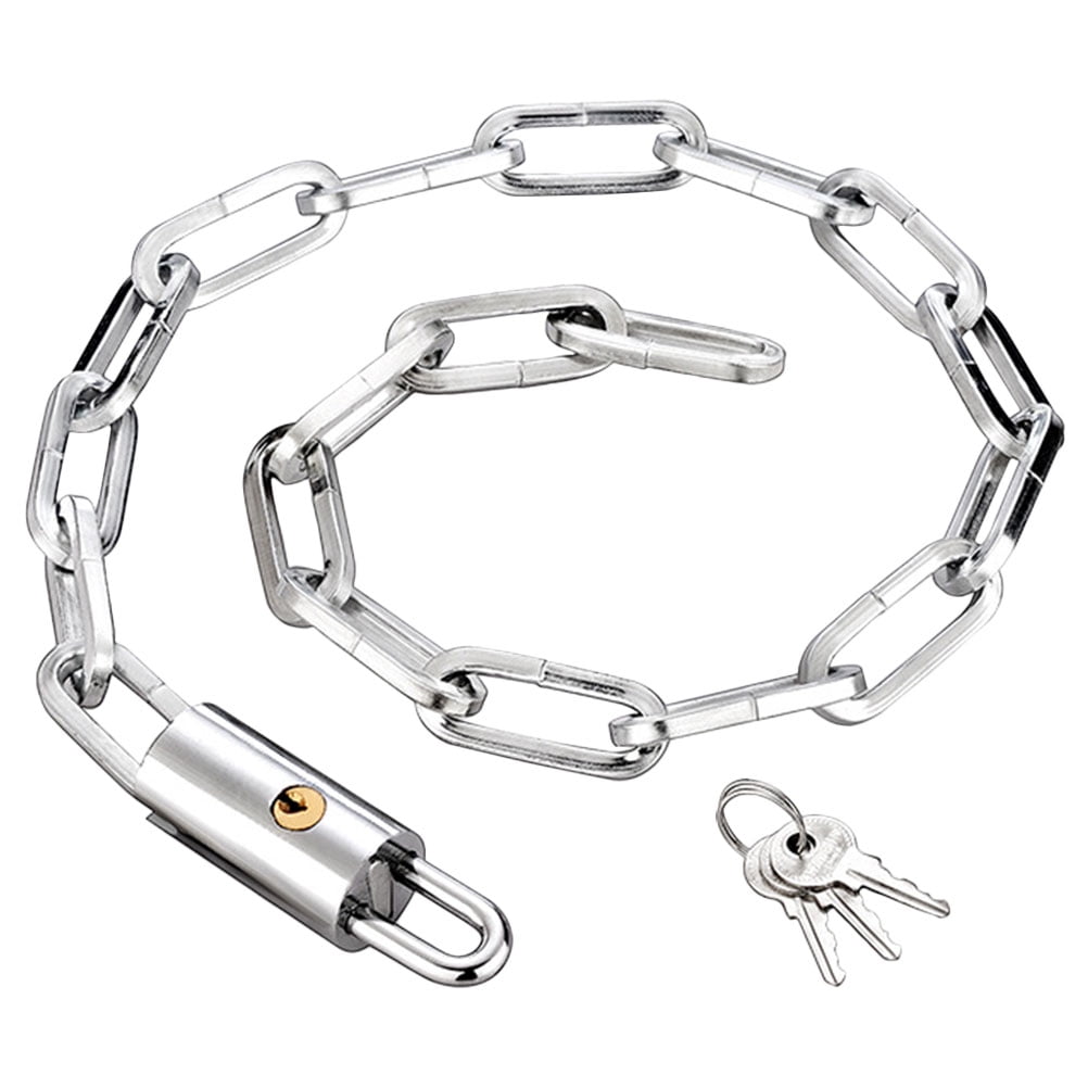 Hemoton 2pcs Bike Lock Motorbike Safety Chain Lock Cut Proof Chain Lock Cycling Outdoor Lock Accessory