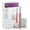Spa Sciences SIMA, Sonic Dermaplaning Tool for Painless Facial Exfoliation & Peach Fuzz Removal, Pink