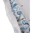 thumbnail image 3 of Printed Tablecloth with red or blue flowers with geometric print., 3 of 3