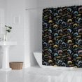 thumbnail image 2 of Colorful Games Word Black Pattern Shower Curtain 72"x72" ,Bathroom Decorative Shower Curtains Set with 12 Hooks,Modern Waterproof Washable Shower Curtain, 2 of 6