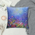thumbnail image 2 of HENGT Square Throw Pillow Covers Watercolor Colorful Flowers Abstract Floral Aesthetic Art Pillow Cases Decorative for Home Bedroom Sofa Pillowcases Standard, 2 of 5