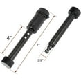 thumbnail image 4 of eVerHITCH Trailer Hitch Lock Pin Set - 1/2" and 5/8" Extra Long Black Pins with Locking System Anti Rattle O-Rings – for Tow receivers 1.25”, 2”, 2.5" and 3" inch (Black), 4 of 5