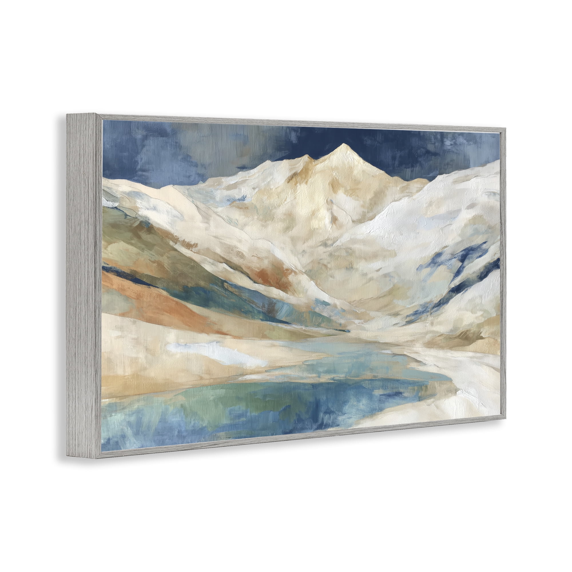 Stupell Industries Glacial Valley in Alaska Range Gray Framed Giclee Art, design by Chromatic Storm Studio