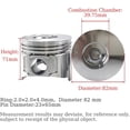 thumbnail image 3 of 3TNV82 Piston+Piston Rings For Yanmar 3TNV82 3TNV82A 3TNV82A-QTB1 Engine VIO30 VIO27 B3 Excavator EG224 Tractor For Komatsu PC10 PC15 PC20 PC25 Excavator STD 119802-22080 11980222080, 3 of 9