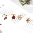 thumbnail image 5 of Christmas Elk Santa Ring For Women Fashion Cute Gold Color Drip Glaze Opening Adjustable Finger Ring Party New Year Jewelry Gift, 5 of 5