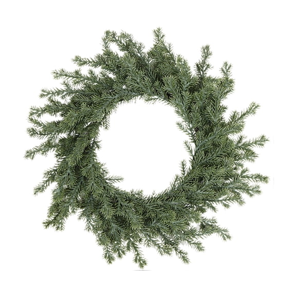 Kokovifyves 40cm Winter Christmas Wreath, Artificial Green Leaf Garland for Front Door Wall Window Indoor Outdoor Party Home Garden Decor