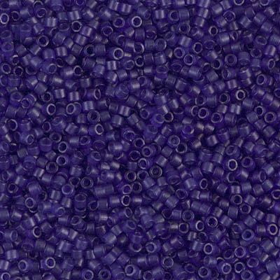 Miyuki Delica Seed Beads DB0785/DB785 11/0 Transparent Royal Purple Semi-Frosted 7.2 Grams