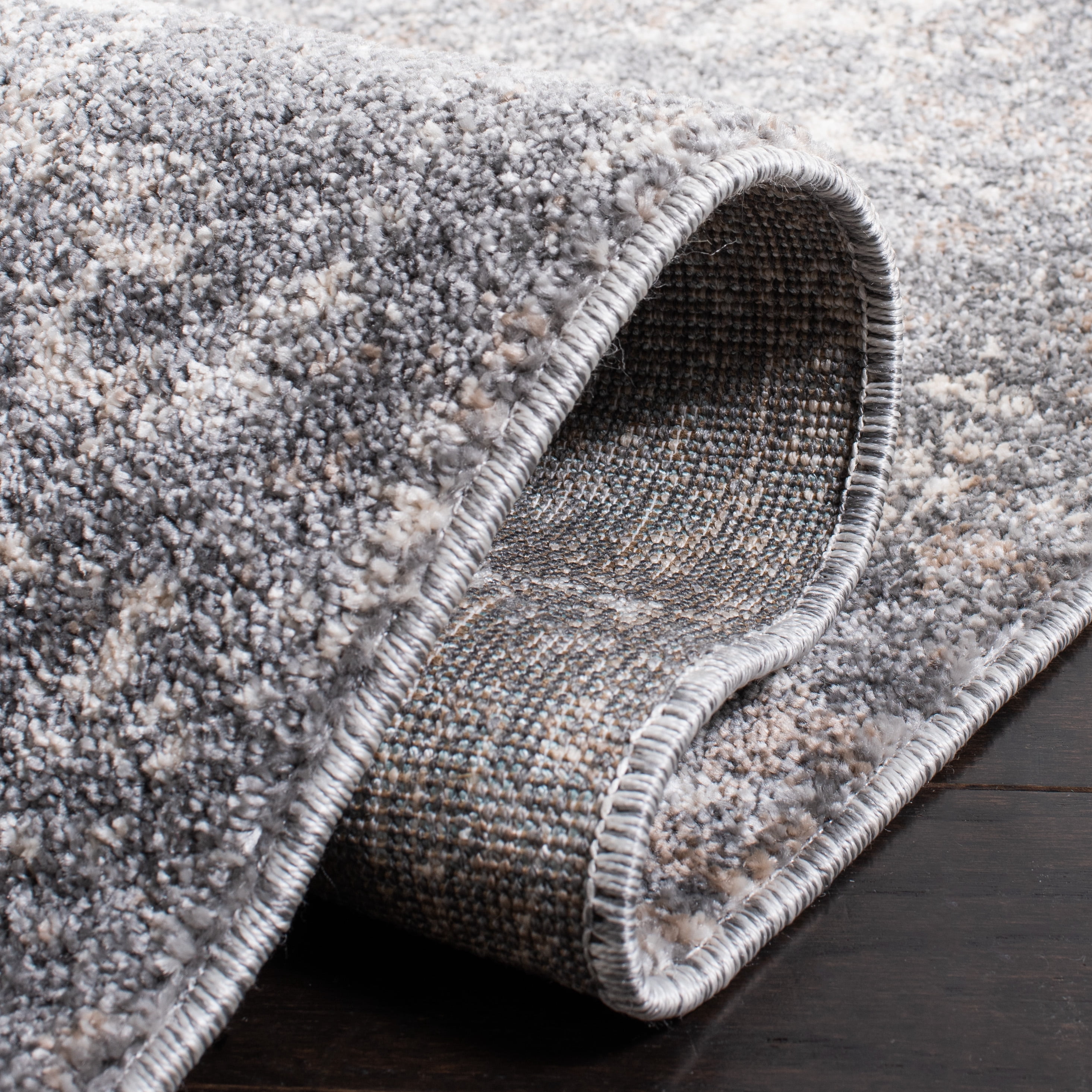 SAFAVIEH Aston Mackenzie Abstract Area Rug, Gray/Ivory, 4' x 6'