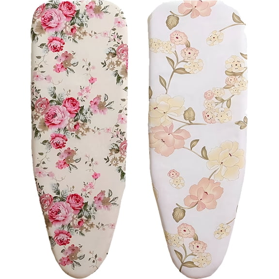 AUQ 2026 New 2Pcs Ironing Board Cover and Pad,Tablecloth Iron Board Cover with Padding,Heat-Resistant Ironing Board Cover,35*12In