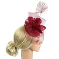 thumbnail image 4 of MESSUEN Fascinators Hats for Women Tea Party Ladies Church Hats Womens Dress Hats Dress Hat for Tea Party Women's Church Hats Tea Party Headwear Red One Size, 4 of 6