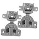 thumbnail image 2 of 2 piezas Bisagras de cierre suave para el gabinete Puertas de apertura hacia adentro bisagras plegables ajustables bisagras invisibles hardware de gabinete de metal, 2 of 6