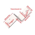 thumbnail image 2 of Multifunctional stainless steel thickened Z-shaped corner fixed connector, 2 of 9