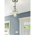 thumbnail image 3 of Innovations Lighting 201F-BK-G1 Halophane 1 Light 9" Wide Convertible Semi-Flush Ceiling, 3 of 7