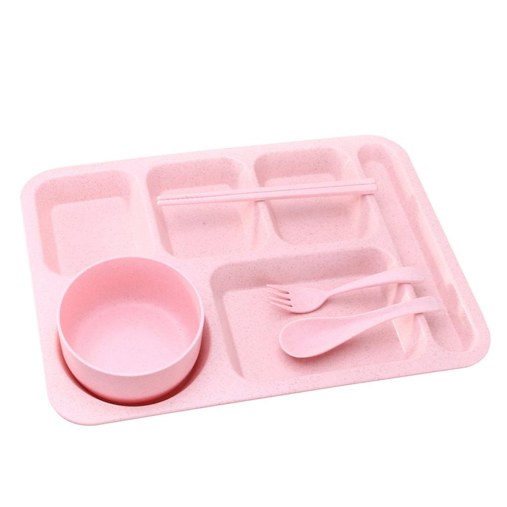Tohuu Food Divider Tray Lunch Trays for Cafeteria 5 Compartment