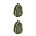 thumbnail image 3 of Toystoory Vajilla de camping Tazón de almacenamiento Bolsa Cremallera Organizador de gran capacidad Estuche de transporte Viaje Barbacoa Verde oscuro 2Conjunto, 3 of 6