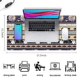 thumbnail image 5 of Long Mouse Pads for Desk,Striped Halloween Pattern Desk Mats on Top Of Desks, Desk Mouse Pad Extra Large with 3mm Non-Slip Base and Stitched Edge for Gaming,Office,Work,Home 31.5x15.7in, 5 of 5