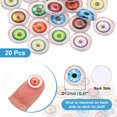 thumbnail image 2 of Uxcell Ojos de Dragón de 12 mm, 20 Pcs Cabujón de Vidrio Semirredondo Estilo Mixto Ojos Realistas para Hacer Muñecas de Arcilla Manualidades Hallazgos para Joyería, Tono Amarillo/Rojo/Verde, 2 of 6