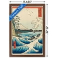 thumbnail image 3 of Hiroshige - The Sea at Satta Wall Poster, 14.725" x 22.375", Framed, 3 of 3