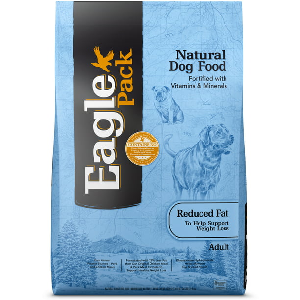 Eagle Pack Natural Dry Reduced Fat Dog Food Pork Chicken Fish 30 Pound Bag Walmart Com Walmart Com
