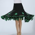 thumbnail image 4 of Falda De Baile De Salón Traje De Baile Puesta En Escena Para Mujer Verde Sunnimix falda de baile, 4 of 7
