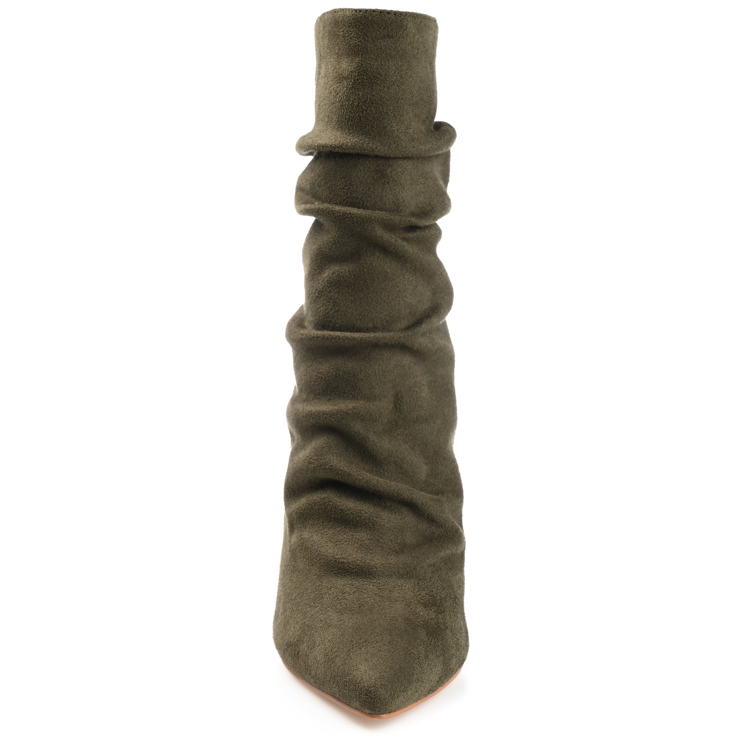 Journee Womens Markie Back Heel Zip Stiletto Booties, Widths Available