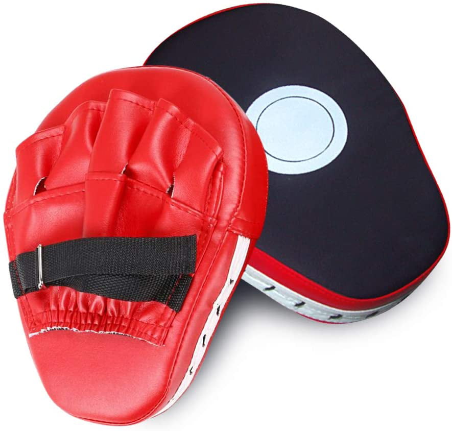 2pcs Focus Boxing Punch Mitts Training Pad for MMA Karate Muay Thai Kick Muay Thai Training Gloves with Adjustable Strap 